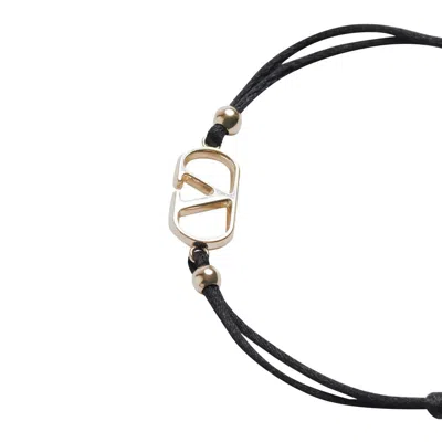 Valentino Garavani Men Vlogo Signature Bracelet In Black