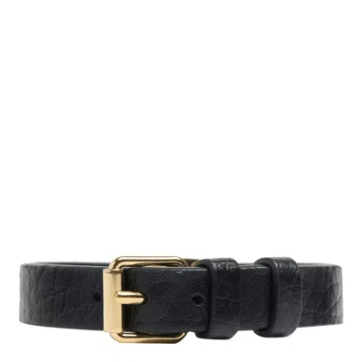 Valentino Vlogo Signature Buckled Bracelet In Black