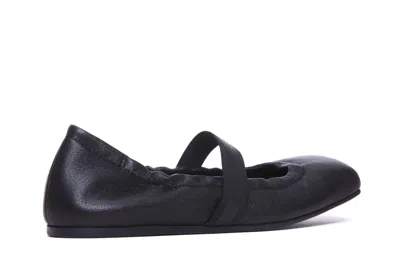 Vic Matie Square-toed Ballet Shoes In Black