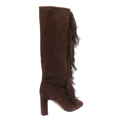 Aquazzura Gytane Pump Boots In Brown