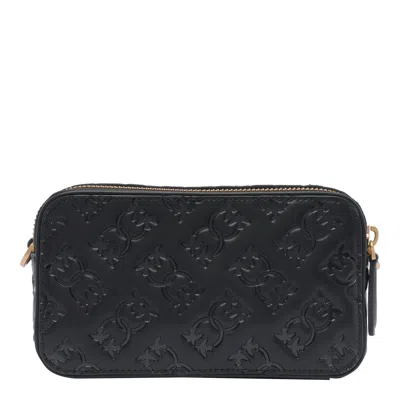 Pinko Mini Logo-debossed Cross Body Bag In Black