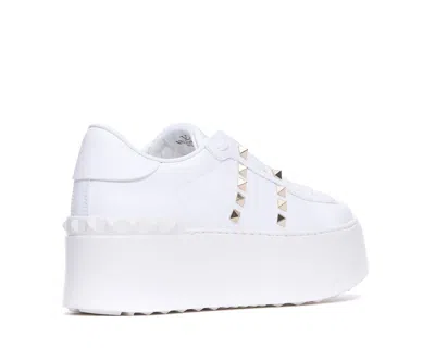 Valentino Garavani Woman Sneakers White Size 9.5 Leather In White