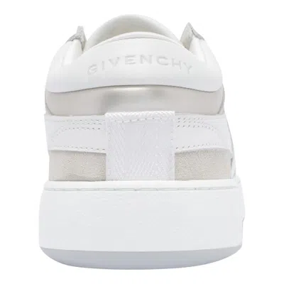 Givenchy G Move Sneakers In Mixed Leathers In White