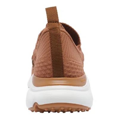 Tod's Leather-trimmed Knit Sneakers In Brown