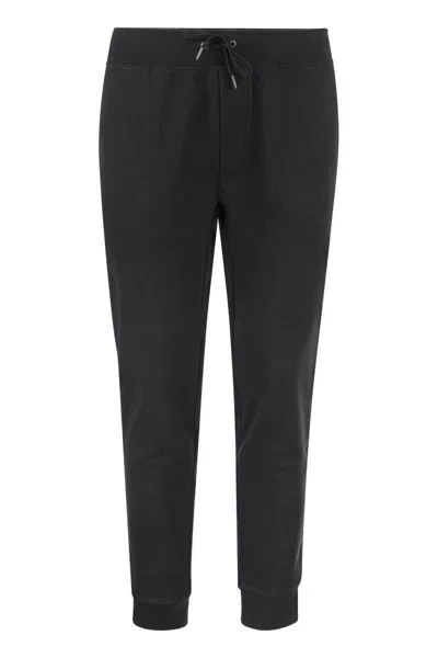 Polo Ralph Lauren Embroidered-logo Track Pants In Black