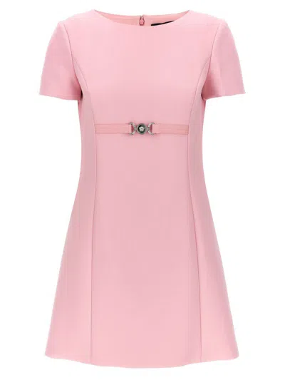 Versace Medusa 95 Dress In Pink Viscose Blend In Pink