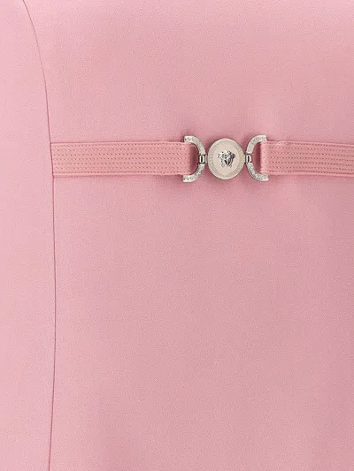 Versace Medusa 95 Dress In Pink Viscose Blend In Pink
