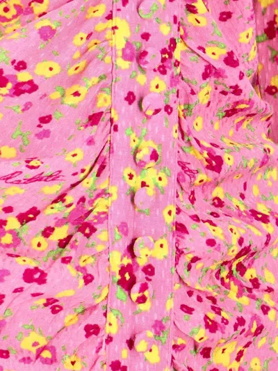 Rotate Birger Christensen Rotate By Birger Christensen Floral Mini Dress In Pink