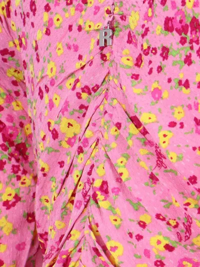 Rotate Birger Christensen Rotate By Birger Christensen Floral Mini Dress In Pink