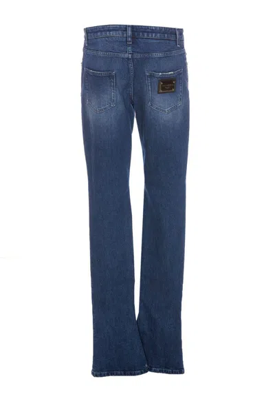 Dolce & Gabbana 5-pocket Skinny Jeans In Navy