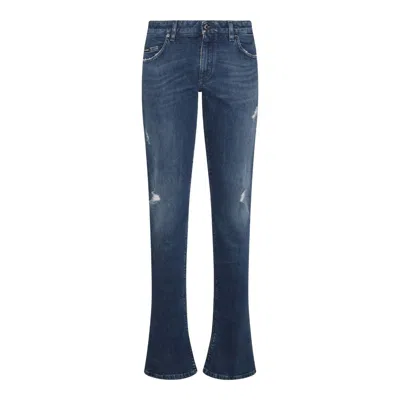 Dolce & Gabbana 5-pocket Skinny Jeans In Navy