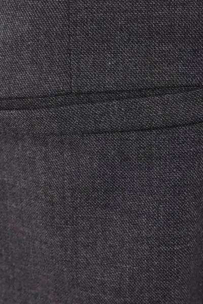 Brunello Cucinelli Wool Cigarette Trousers With Monili In Grey