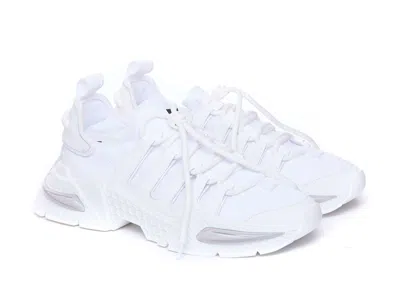 Dolce & Gabbana White Sneakers With Modern Silhouette And Unique Lacing System In White