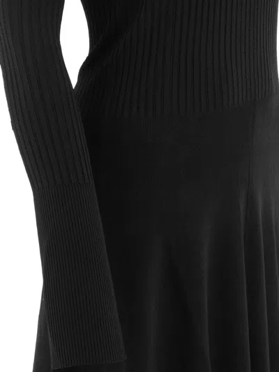 Jacquemus Womens Black Logo-plaque Slim-fit Knitted Mini Dress In Black