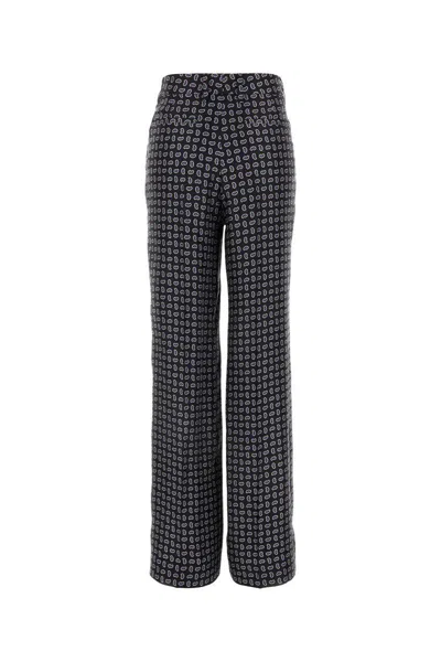 Prada Printed Silk Pant In Printed