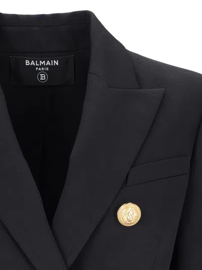Balmain Jackets And Vests In Black