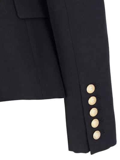 Balmain Jackets And Vests In Black