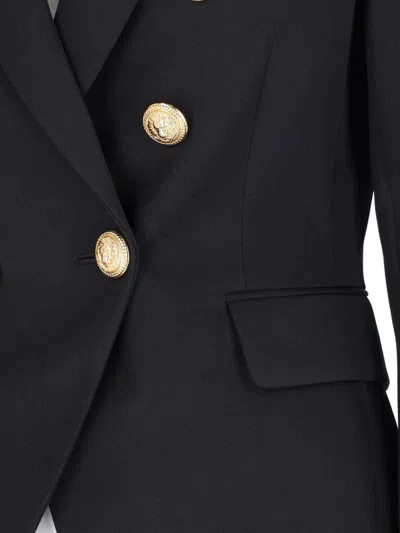 Balmain Jackets And Vests In Black