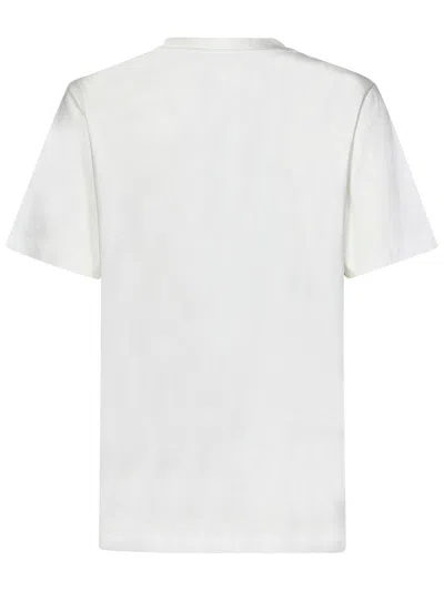 Rabanne Embellished Logo Regular T-shirt In White