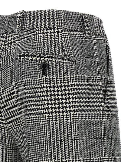 Dolce & Gabbana Grey Flared Pants With High Waist In Wool And Cashmere Woman In Multicolor