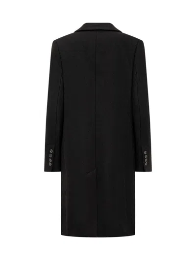 Ami Alexandre Mattiussi Ami Paris Wool Single-breasted Coat In Black