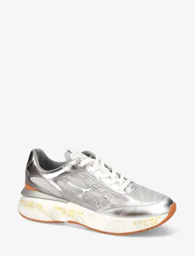 Premiata Chunky Silver Sneakers With Removable Insole In Silver