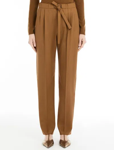 Max Mara Edere Pants In Brown