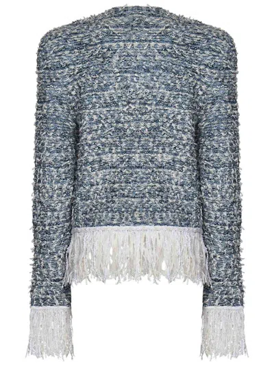 Shop Balmain Jackets And Vests In Printed