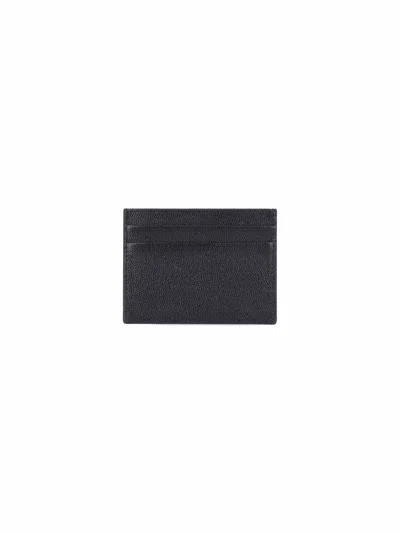 Palm Angels Gothic Leather Logo Cardholder With Tonal Stitching In 1001