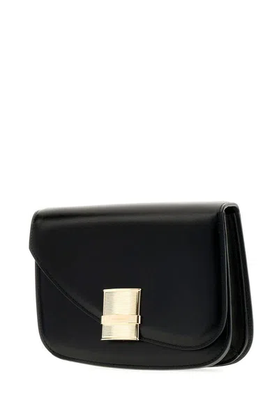 Shop Ferragamo Salvatore  Shoulder Bags In Black