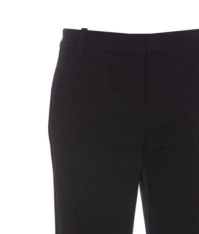 Pinko Bello Cigarette Pants In Milano Stitch In Black