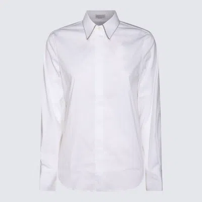 Brunello Cucinelli Cotton Shirt In White