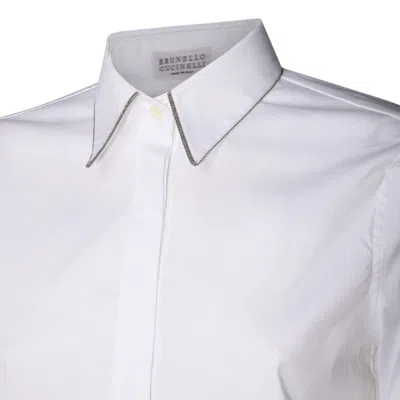 Brunello Cucinelli Cotton Shirt In White