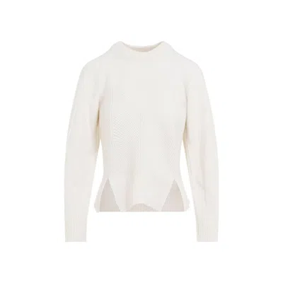 Alexander Mcqueen Chevron Corset Pullover Clothing In White