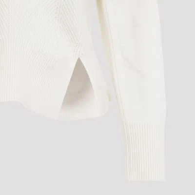 Alexander Mcqueen Chevron Corset Pullover Clothing In White
