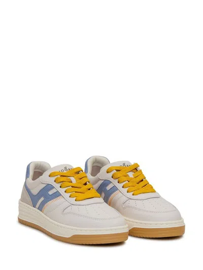 Hogan H630 Low-top Sneakers In Avorio Celeste