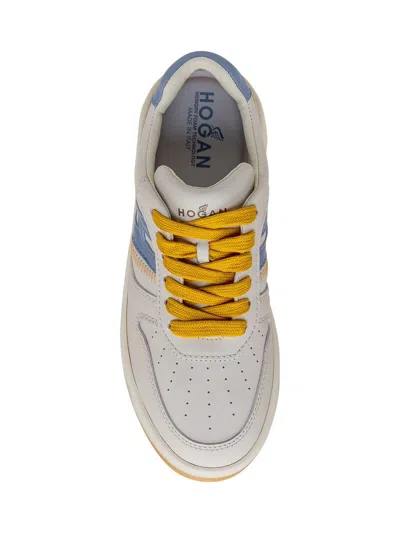 Hogan H630 Low-top Sneakers In Avorio Celeste
