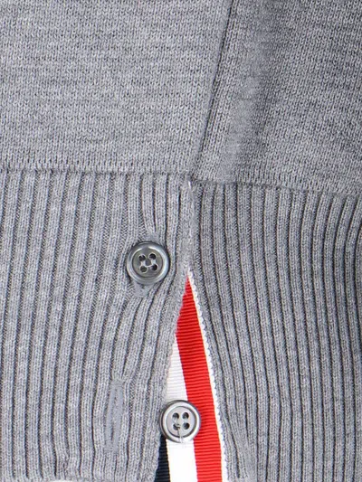 Thom Browne Milano Stitch Crew Neck Pullover In Grey