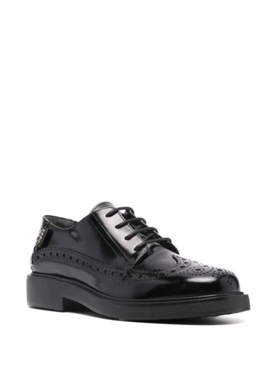 Tod's Woman Lace-up Shoes Black Size 7 Leather In Black