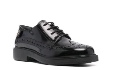 Tod's Woman Lace-up Shoes Black Size 7 Leather In Black