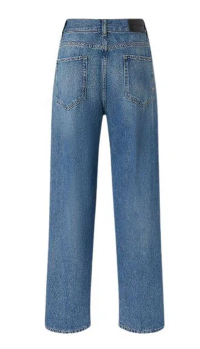 Pinko Baggy Jeans With Front Pleat In Multicolor
