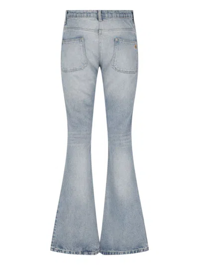 Courrèges Trousers In Light Blue Wash
