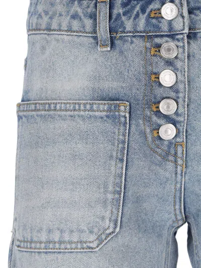 Courrèges Trousers In Light Blue Wash