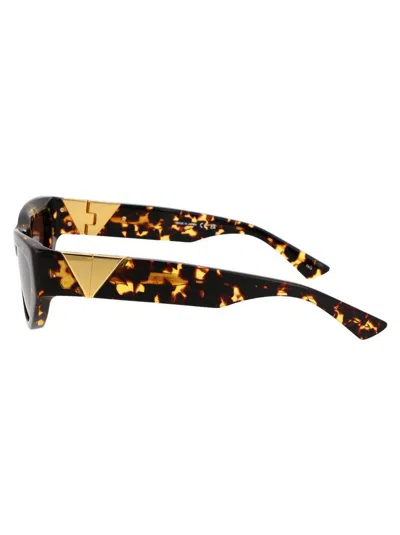 Bottega Veneta Tortoiseshell Pointed Cat-eye Sunglasses In Brown