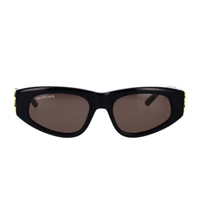 Balenciaga Grey Rectangular Ladies Sunglasses Bb0096s 001 51 In Black
