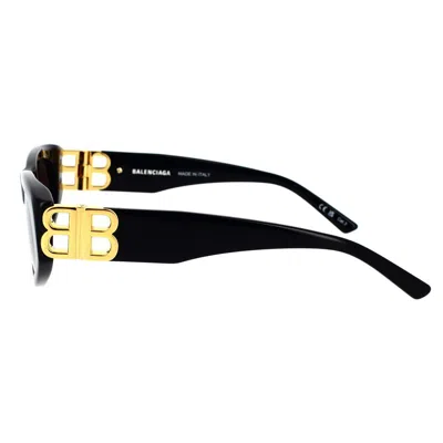 Balenciaga Grey Rectangular Ladies Sunglasses Bb0096s 001 51 In Black