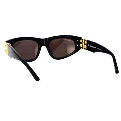 Balenciaga Grey Rectangular Ladies Sunglasses Bb0096s 001 51 In Black
