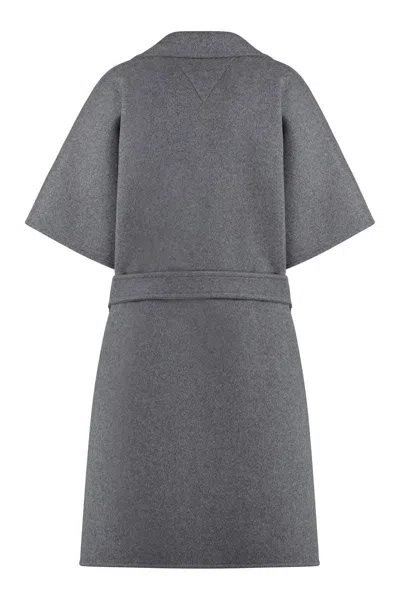 Shop Bottega Veneta Wool And Cashmere Coat In Grey
