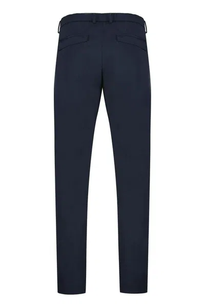 Paul & Shark Blue Chinos In Dynamic Stretch Fabric In Black