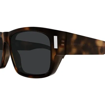 Saint Laurent Eyewear Square Frame Sunglasses In Brown